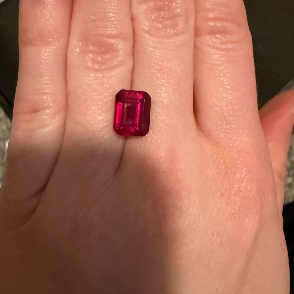 Lab Grown Ruby Loose Stone - image 2